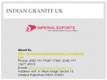 Indian Granite UK