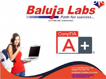 A+ Hardware course in janak puri, New Dehi