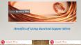Benefits of Using Bunched Copper Wires PowerPoint PPT Presentation