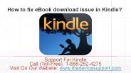 How to fix eBook download issue in Kindle?