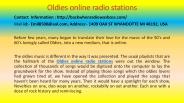 Oldies online radio stations