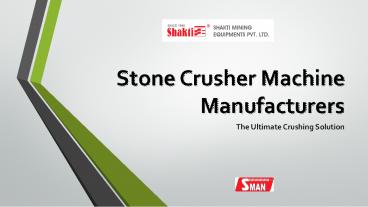 Stone Crusher Machine Manufacturers (5)