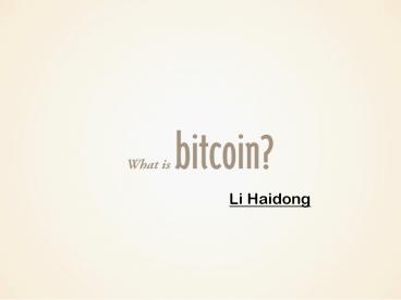 Li Haidong, Bounty Resources Armenia Ltd, Li Haidong Singapore