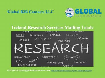 Ireland Research Services Mailing Leads
