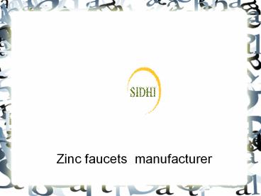 Zinc faucets  manufacturer (5)