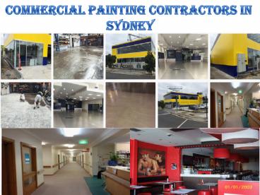 Commercial Painting Contractors in Sydney
