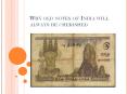 Why old notes of india will always be cherished PowerPoint PPT Presentation