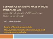 Supplier of Ramming Mass in India Mussafah UAE