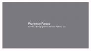 Francisco Faraco - Entrepreneur