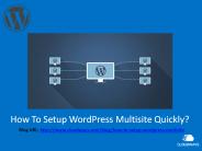 How To Setup WordPress Multisite