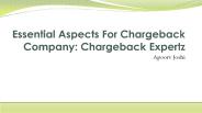 Essential Aspects For Chargeback Company: Chargeback Expertz