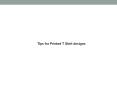 Tips for Printed T Shirt designs