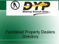Faridabad Property Dealers Directory (9) PowerPoint PPT Presentation