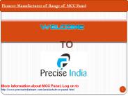 Qualitative MCC Panel Manufacturer based in Ahmedabad
