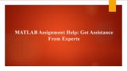MATLAB Assignment Help: Get Assistance From Experts