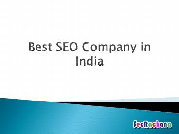 Best SEO Company in India
