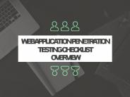 Web Application Penetration Testing Checklist