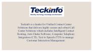 Teckinfo Solutions Pvt Ltd | Call Center Software Solution