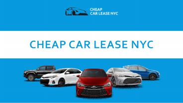Cheap Car Lease NYC