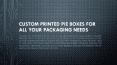 Custom Printed Pie Boxes for All Your Packaging Needs for All Your Packaging Needs PowerPoint PPT Presentation