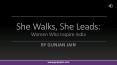 Naina Lal Kidwai Biography in "She Walks, She Leads" by Author Gunjan Jain PowerPoint PPT Presentation