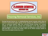 Fort Lauderdale Floor Removal Service