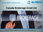 Canada Brokerage Email List