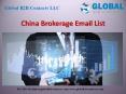 China Brokerage Email List PowerPoint PPT Presentation