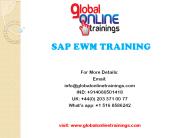 SAP EWM TRAINING