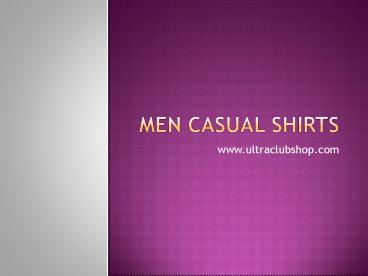Casual Shirts For Men Online