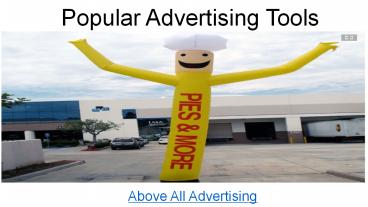 Popular Advertising Tools