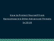 10 Tips to protect against ransomware attacks
