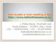 How to plan a royal wedding in Goa