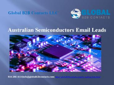 Australian Semiconductors Email Leads
