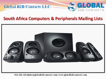 South Africa Computers & Peripherals Mailing Lists
