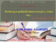 HSM 315 course Marvelous Learning / snaptutorial.com
