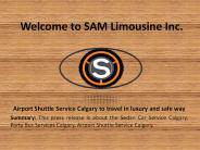 Airport Shuttle Service Calgary, Special Event Limo Service