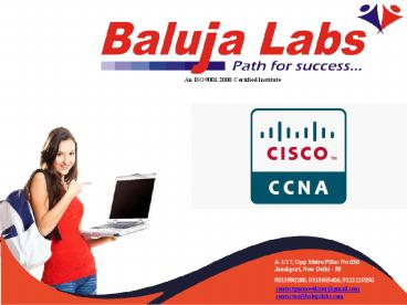 CCNA course in janakpuri, New Delhi