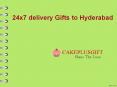 24x7 delivery Gifts to Hyderabad | cake delivery online Hyderabad- cake plus gift PowerPoint PPT Presentation
