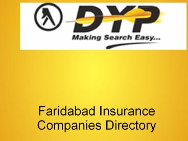 Faridabad Insurance Companies Directory (14)