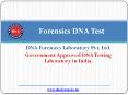 Forensics Testing in India PowerPoint PPT Presentation