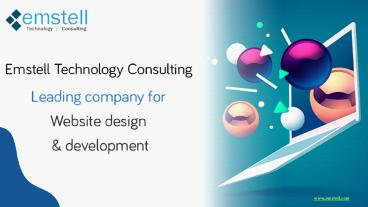 Emstell technology website design and development, web applications development