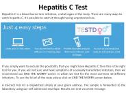 Hepatitis C Test