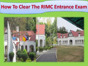 RIMC Coaching in chandigarh