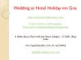 Wedding at Hotel Holiday inn Goa PowerPoint PPT Presentation