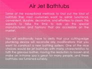 Air Jet Bathtubs