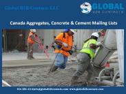 Canada Aggregates, Concrete & Cement Mailing Lists