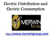 Electric Distribution and Electric Consumption - www.merwingroup.com