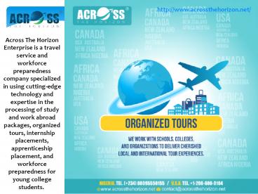 Guided tours abroad,Internship programs abroad in usa