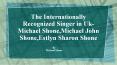 The Internationally Recognized Singer in Uk-Michael Shone,Michael John Shone,Estlyn Sharon Shone,Michael Shone Singapore, Michael Shone bali PowerPoint PPT Presentation